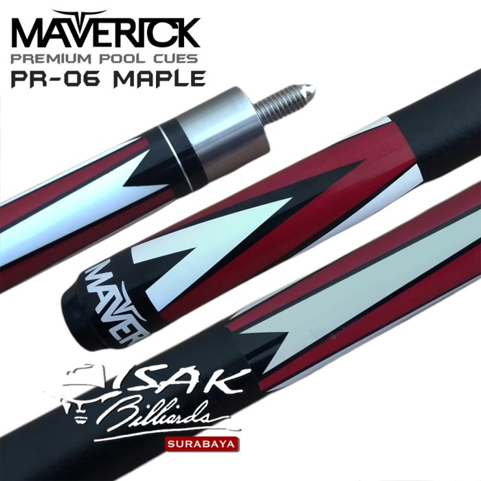 Maverick Pool Cue PR-06 - Premium Maple Stick Billiard Stik Biliar
