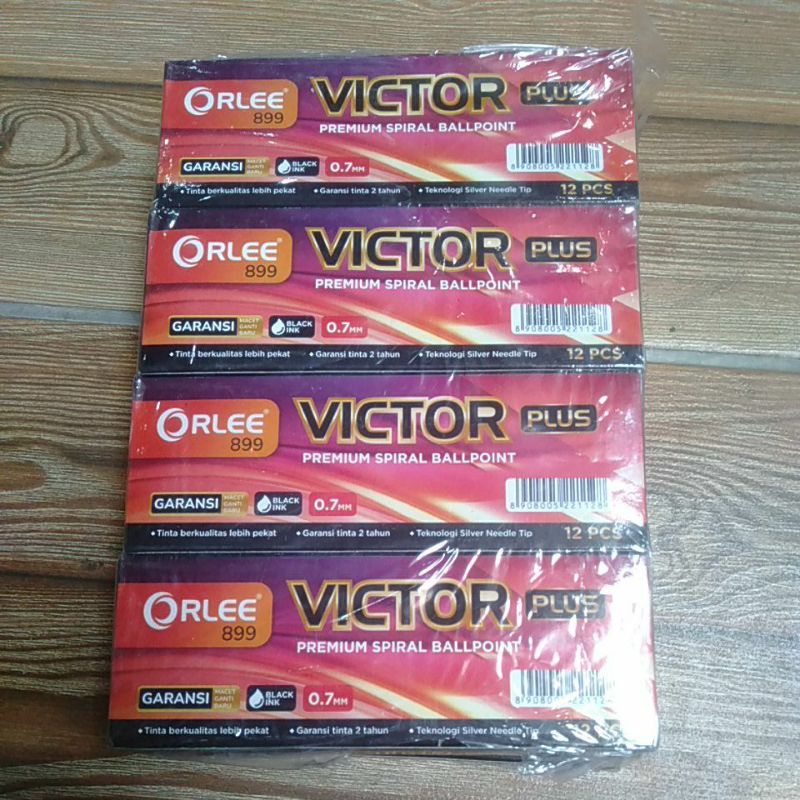 

Bolpoin Victor Premium Spiral Plus isi 12 Pcs