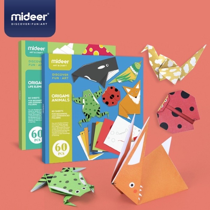 

Mideer Origami Life Element Animal mainan edukasi anak kertas lipat