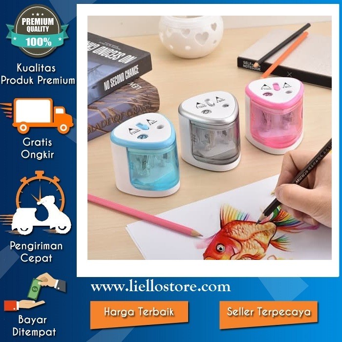 

Rautan Pensil Otomatis SILVER Electric Pencil Sharpener
