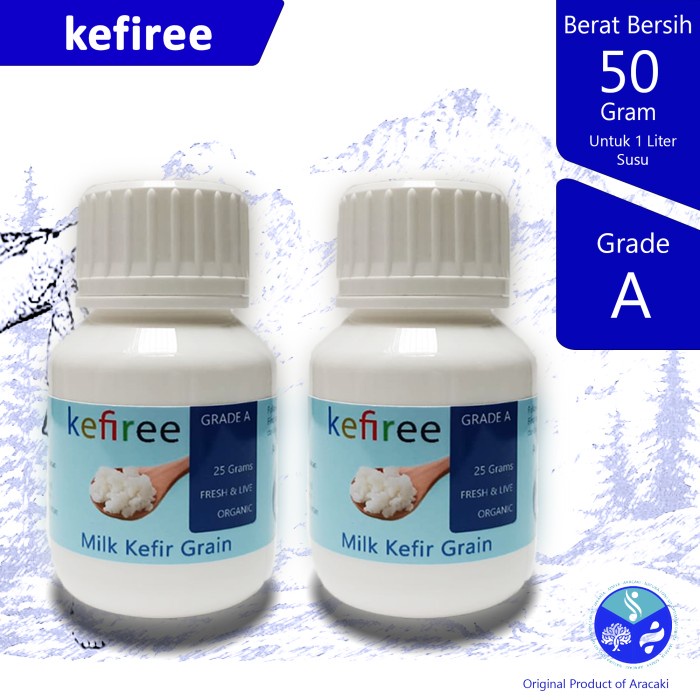 

100% BIBIT KEFIR HIDUP/KEFIR GRAIN (FRESH) GRADE A - KEFIREE (50 gr)