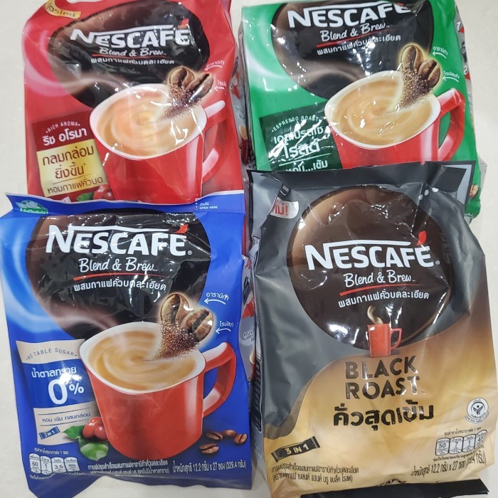 

kopi nescafe thailand blend and brew