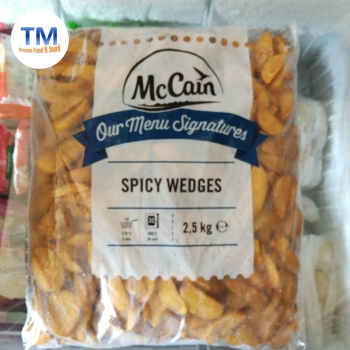 

Kentang goreng Spicy Wedges McCain 2,5Kg