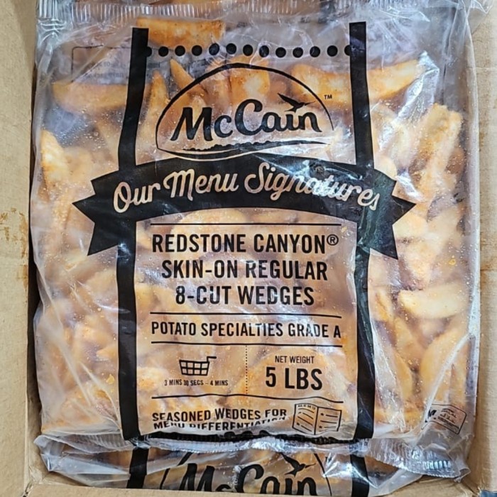 

McCain Redstone Canyon Wedges Grade A Kentang Wedges USA 2,27kg