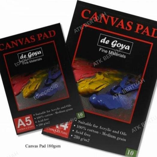 

BARANG TERBARU !!! DE GOYA DEGOYA CANVAS PAD BUKU KAIN KANVAS LUKIS - TERLARIS
