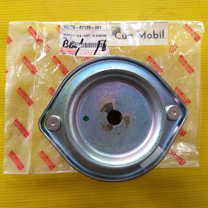 karet support suport shock breaker agya ayla depan original bz120-001 cintavera