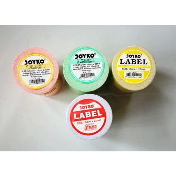 

New Kertas Label Harga 2 Baris Slop 10 Roll Price Label Warna - Joyko Terbatas