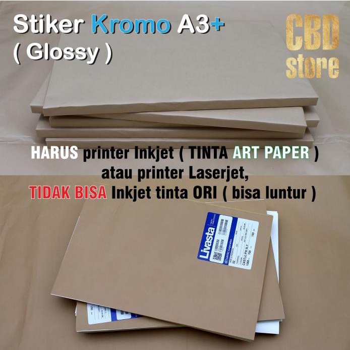 

Baru Kertas Stiker Kromo A3+ Sticker Chromo Glossy 100 Pcs Merek Lintec Garansi