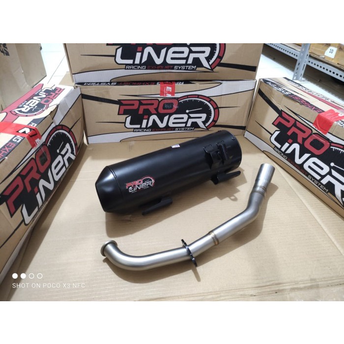 NEW KNALPOT PROLINER NEO STANDART RACING SR TYPE SILENT AEROX 155 LEXI ORIGINAL TERBARU
