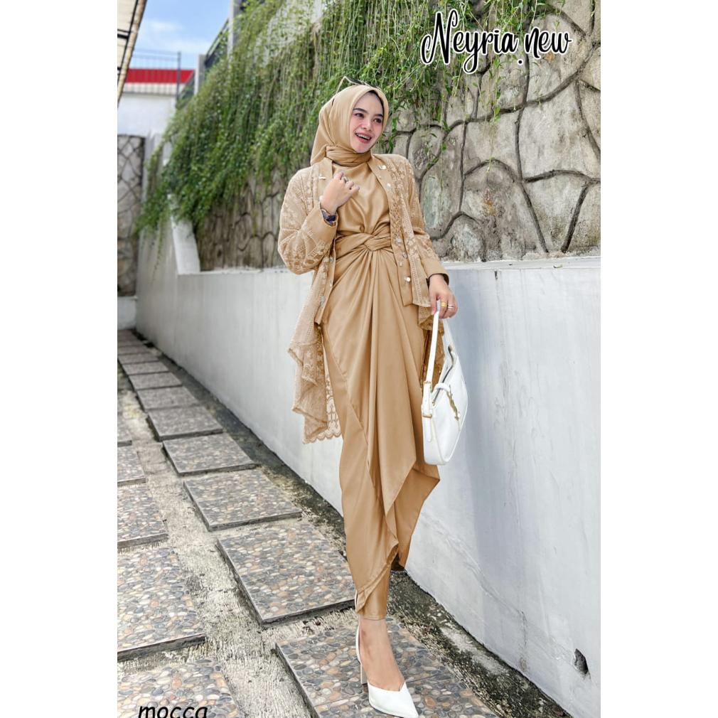 Discount Setelan Kondangan Pesta Neyria Dress Muslim Pesta Nikahan Terbaru