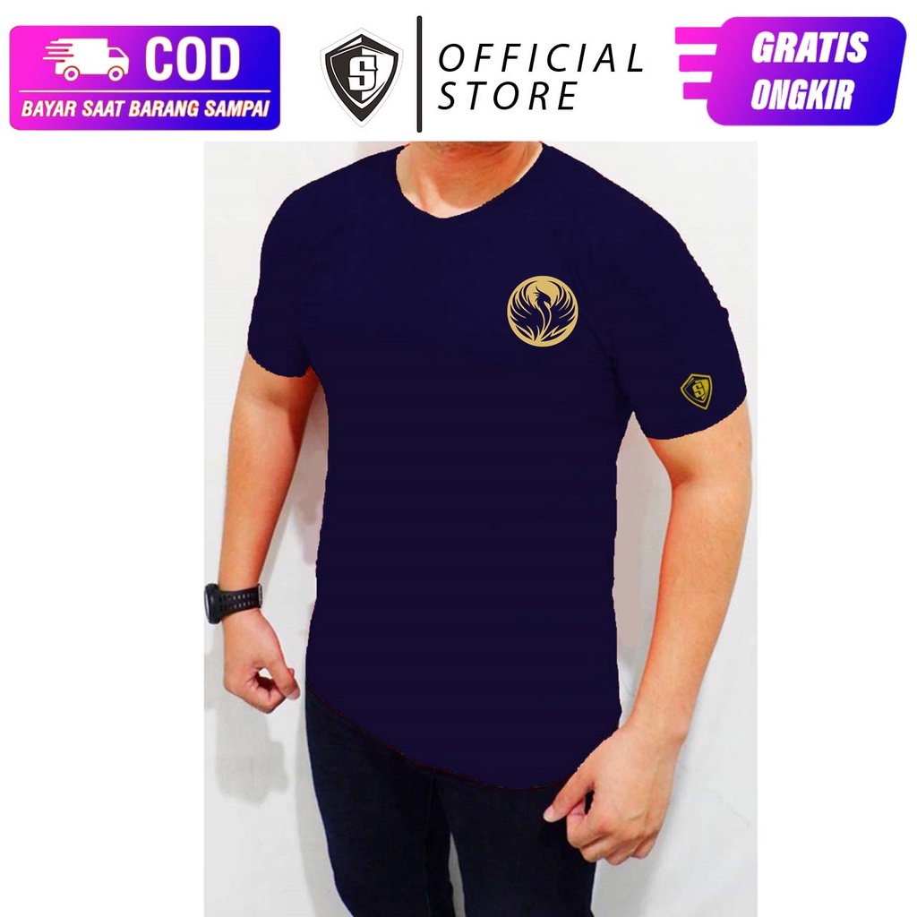 Kaos Gym Fitnes Pria Phoenix Gold Halus