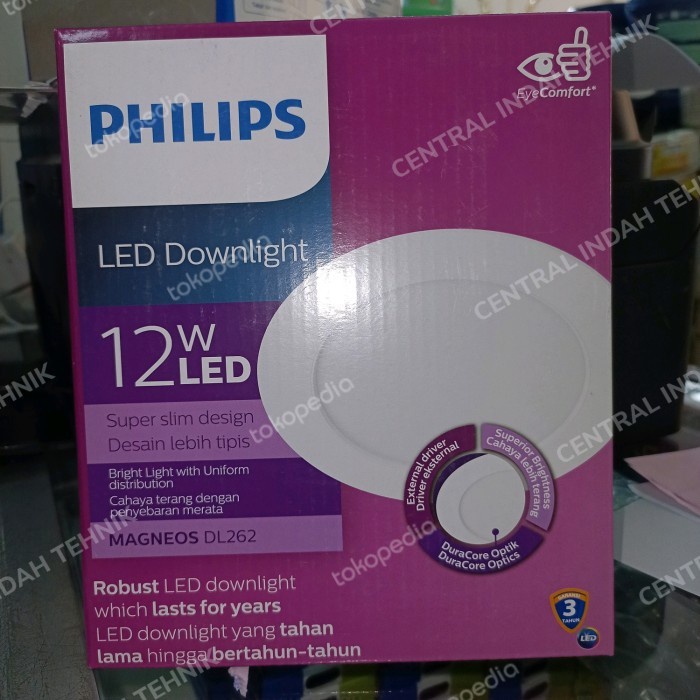 Lampu Led Slim Panel Philips Magneos Dl262 12W 4000K