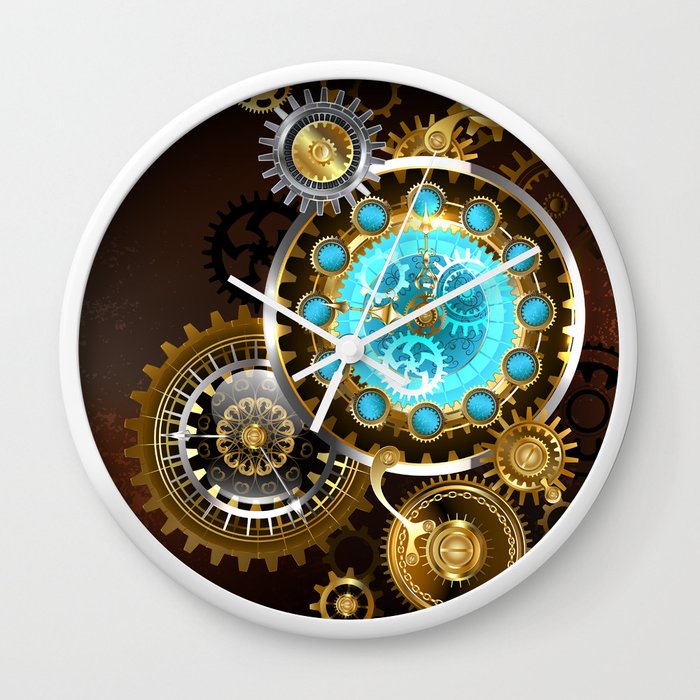 Jam Tidak Biasa dengan Jam Dinding Roda Gigi (Stepunk).