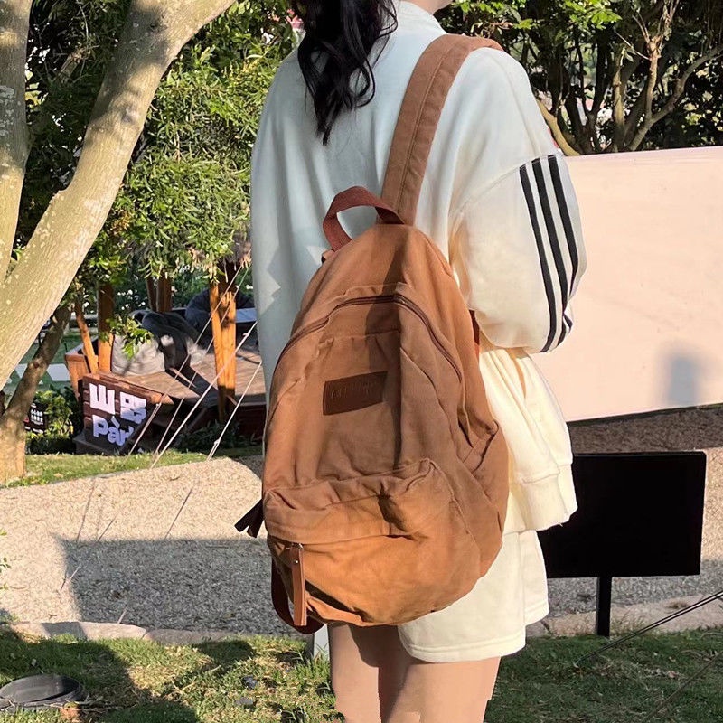 Tas Sekolah wanita  korea import fashion Tas Bahu kuliah tas ransel laptop Perguruan volume tinggi l