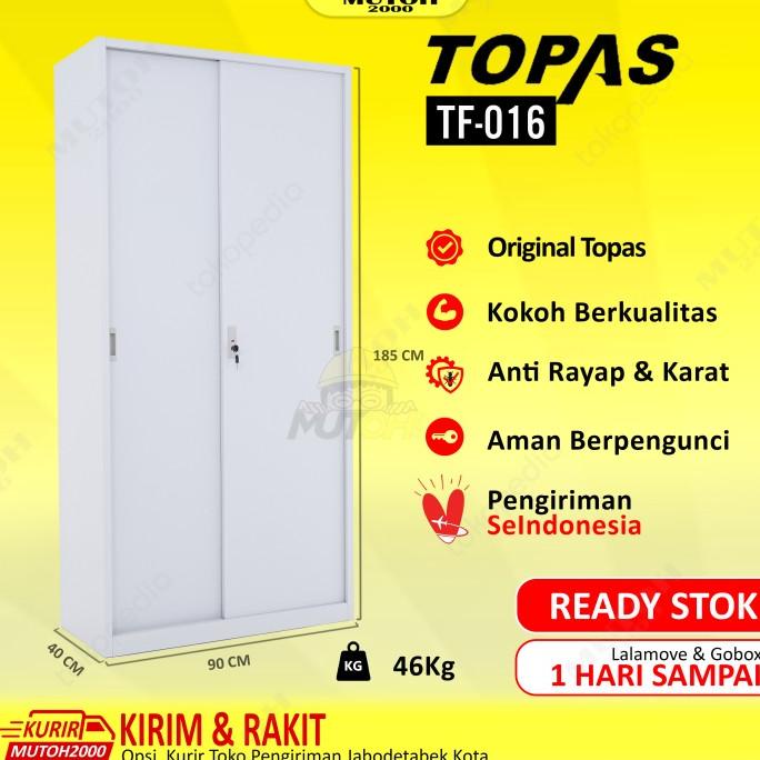 

Topas Tf-016 Lemari Arsip Kantor Lemari Besi - Slidiing Plat Terbaik