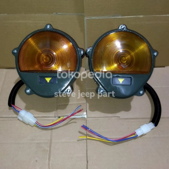 Cod - Lampu Stop Lamp/Lampu Belakang Tengkorak Jeep Willys Besi Kode 034
