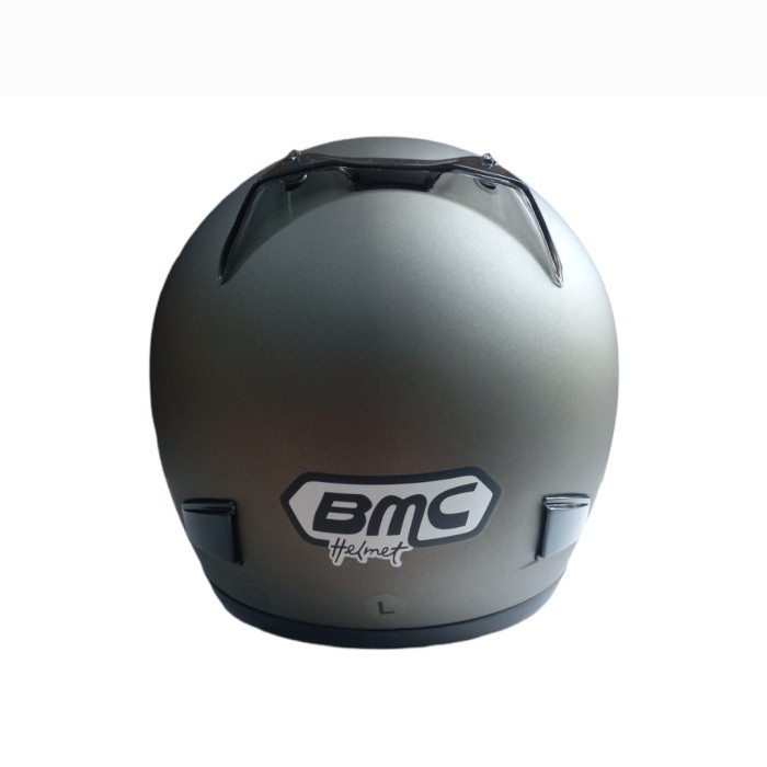 Helm Fullface Bmc Star Solid Clear Original Helm Motor Pria Dewasa Sni