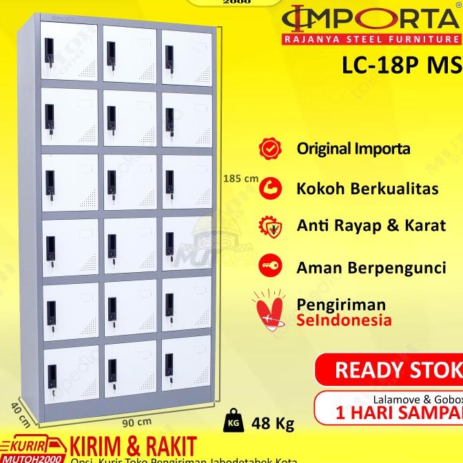 

Terbaru Importa Lc-18P Bt Ms Loker Besi 18 Pintu Locker 18 Pintu Full Plat Stok Terbatas