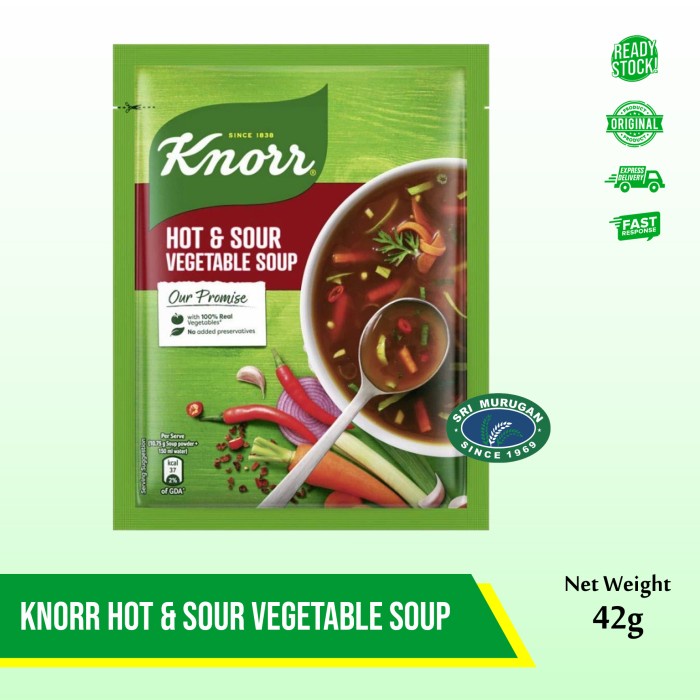 

$+$+$+$+] KNORR HOT & SOUR VEGETABLE SOUP 42 GM