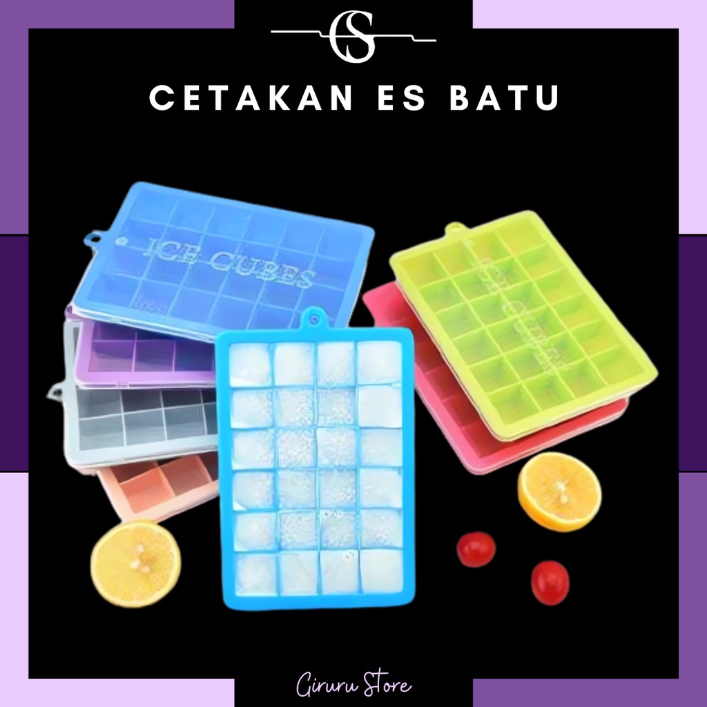 [READYYY] Cetakan Es Batu Silikon 24 Cube / Cetakan Es Batu Silikon kotak / TEMPAT ES BATU SILIKON