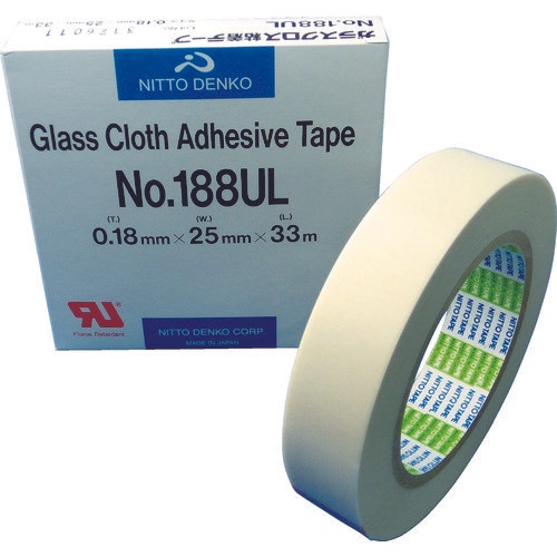

Nitto glass cloth adhesive tape NO. 188UL 0.18mm x 25mm x 33m