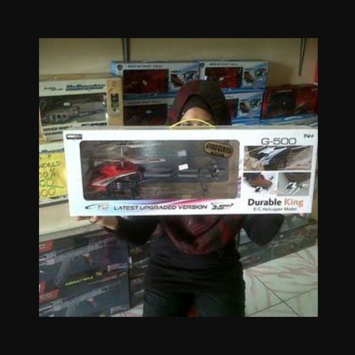 Terlaris Rc Helicopter Gyosho G500 3.5 Channel Tahan Banting Gyro Fall Resist