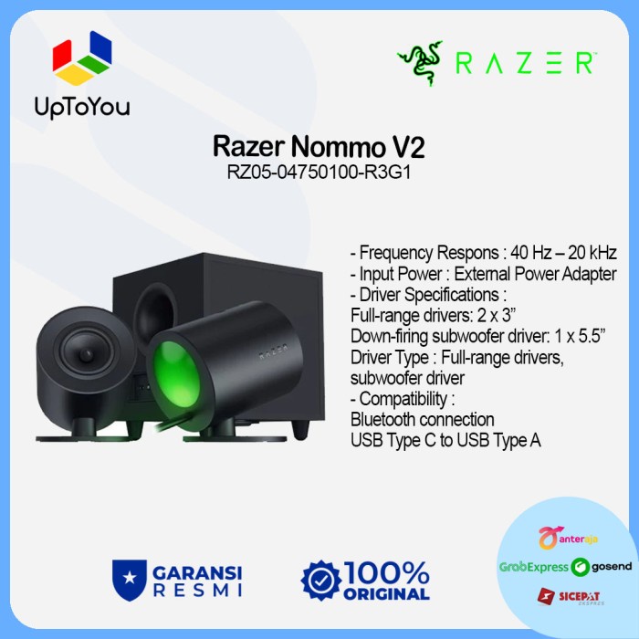 Razer Speaker Nommo V2 - Speaker Gaming