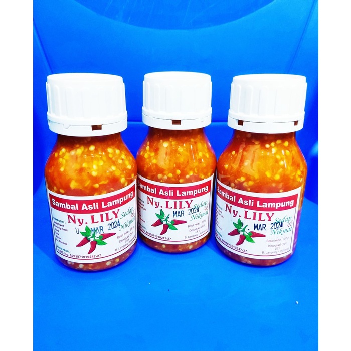 

Promo Sambal Lampung Asli Ny. Lily 350Gram Terbaru