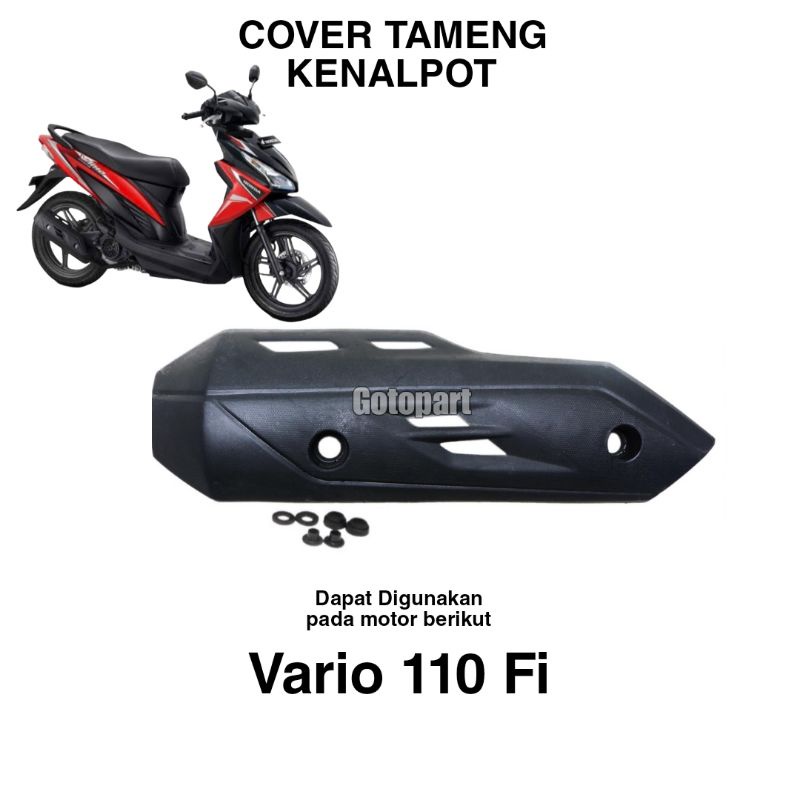 Cover Tameng Kenalpot Vario 110 fi tutup tameng knalpot Vario 110 fi