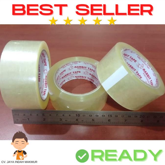 

Buruan serbu] Lakban Bening 2 Inc 90 Yard Full Solasi Selotip Tape Packing Tebal