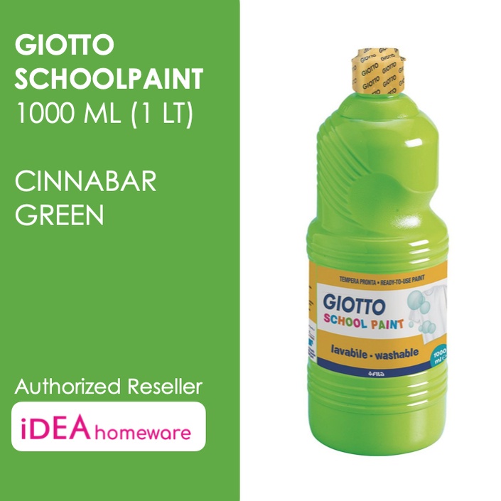 

Giotto School Paint Cinnabar Green Hijau Muda 1000 Ml Cat Air Poster Lukis Washable 1 L