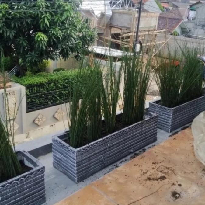 Diskon besar-besaran Pot semen minimalis persegi panjang ukuran panjang 1m New 1039