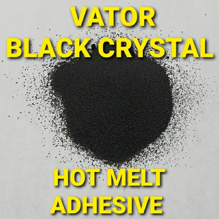 

Ready Vator Hot Melt Black Crystal Adhesive 250Gr Sablon Dtf Sub Blocker Terbaik