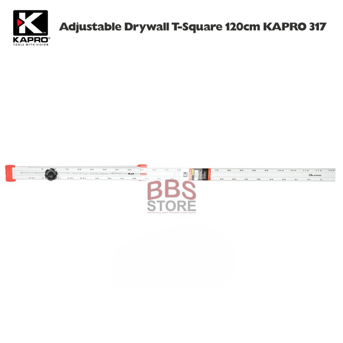 

PENGGARIS ADJUSTABLE DRYWALL T-SQUARE 120CM KAPRO 317
