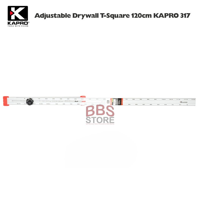 PENGGARIS ADJUSTABLE DRYWALL T-SQUARE 120CM KAPRO 317