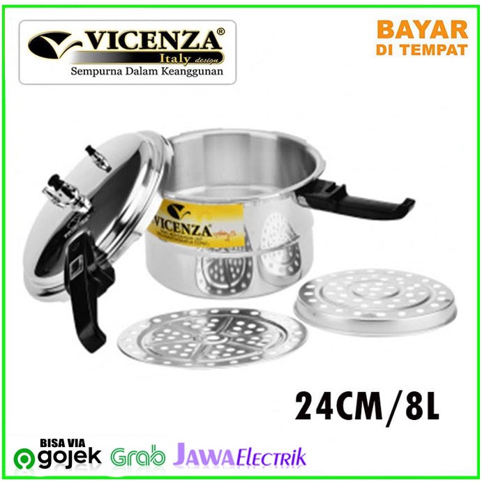 [Ori] Vicenza V-324 Presto Kapasitas 8Liter 24 Cm Original Vicenza Limited