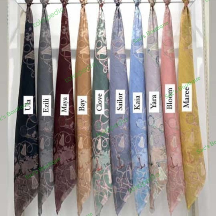 [Original] Nautical Series Buttonscarves Diskon