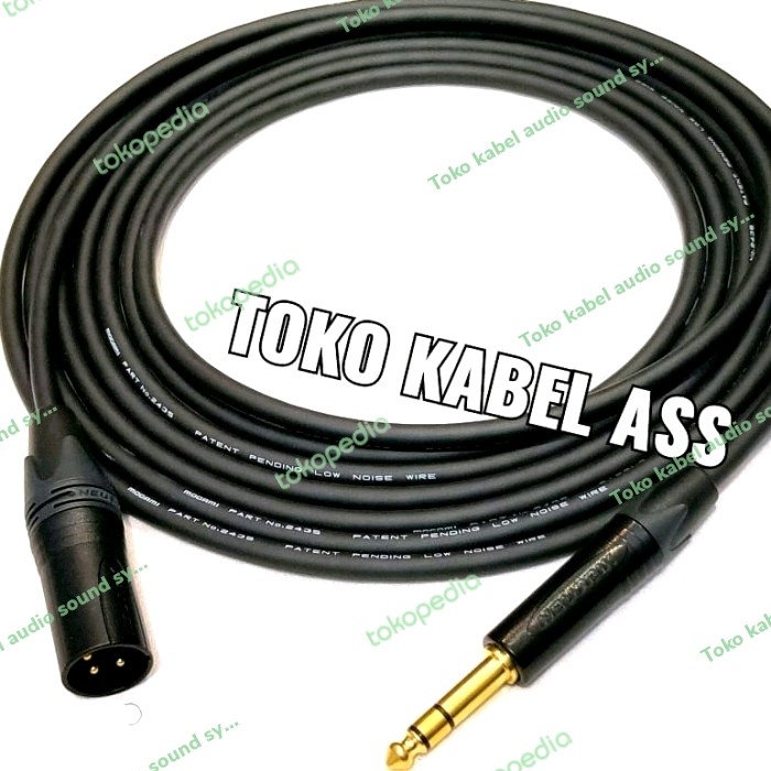 [Original] Trs To Xlr Male Mogami ~ 75 Meter Mogami 2435 - Neutrik Gold Original Diskon