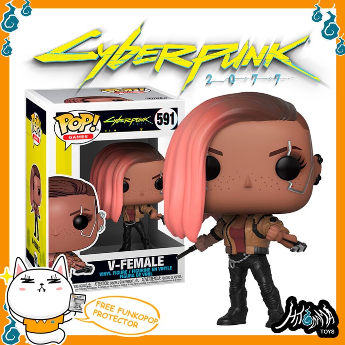 [Original] Cyberpunk 2077 - V-Female #591 Funko Pop Games Ps4 Game Ps 4 Figure Diskon
