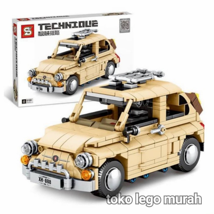 ✅COD Brick Sy 8100 Technic Fiat Nuova Mobil Creator City Mainan Sy8100 Bisa Sameday