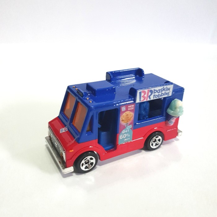 ✅COD Hot Wheels Ice Cream Truck Custom Baskin N Robbins Bisa Gojek