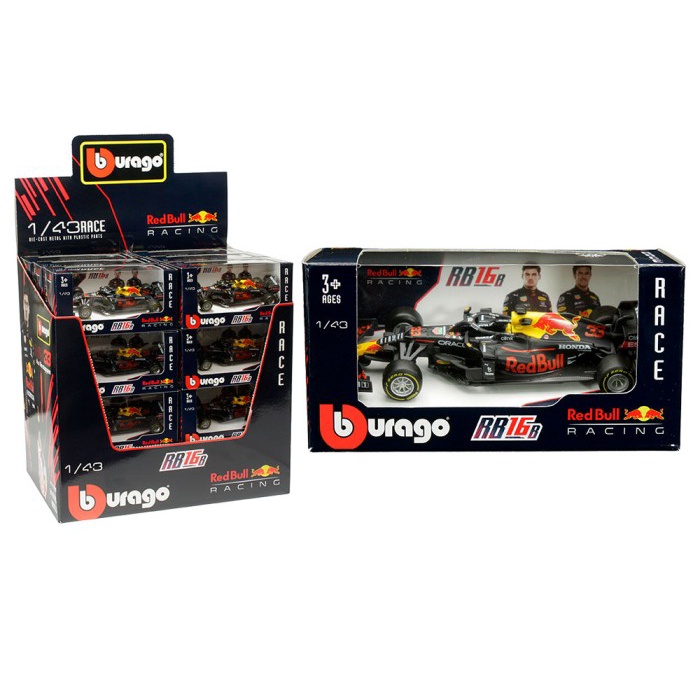 MUST HAVE BBURAGO 1/43 F1 RED BULL RACING RB16B MAX VERSTAPPEN #33 TERLARIS