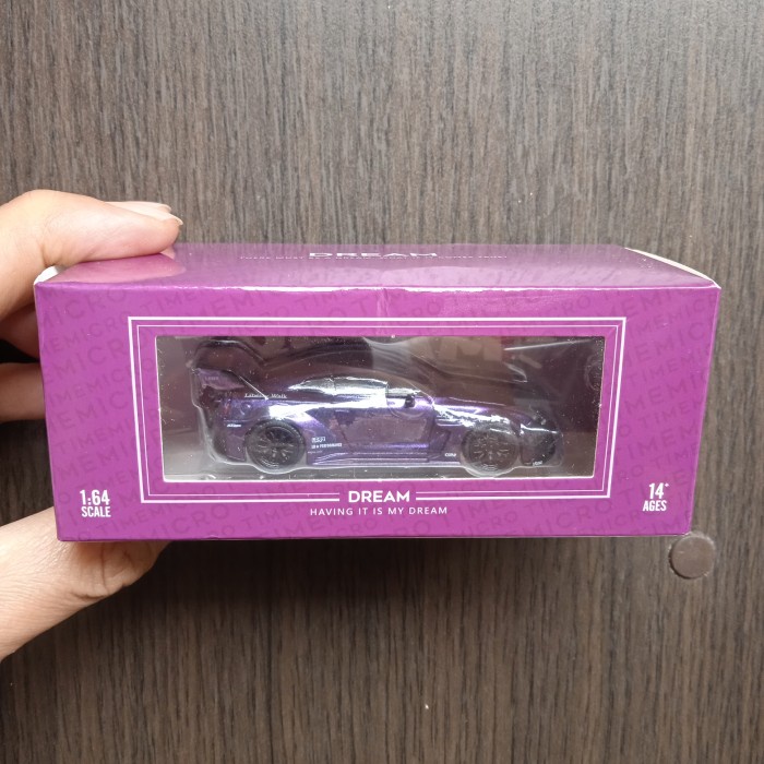 ✅COD Time Micro Dream Nissan Gtr R35 Purple Diskon