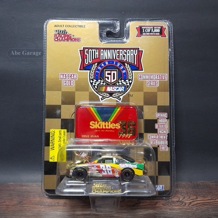 ✅COD Racing Champions Nascar Gold Ernie Irvan Skittles Bisa Gojek