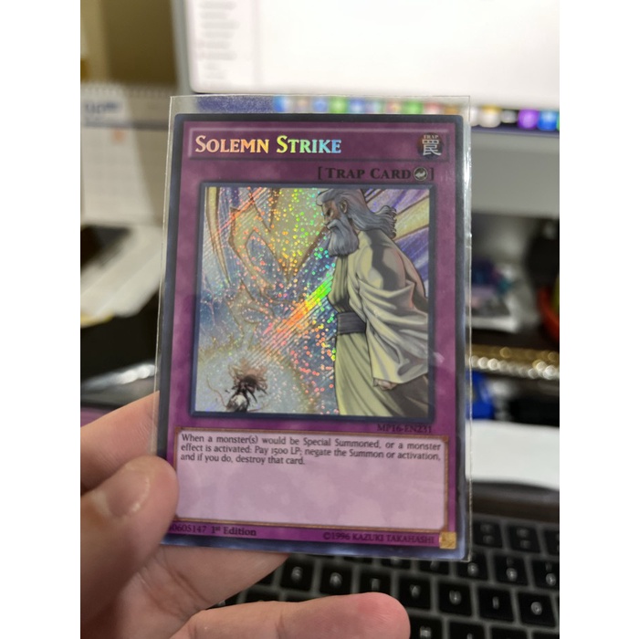 ✅New Yugioh Solemn Strike Secret Terbatas