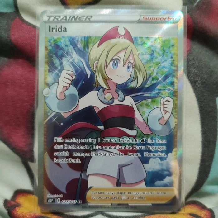 ✅New Pokemon Tcg Indonesia Trainer Irida S10P 077/067 Sr Diskon