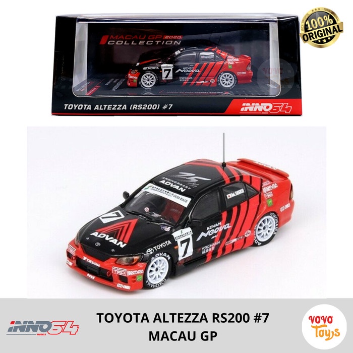 ✅New Inno 1/64 Toyota Altezza Rs200 Macau Gp 2020 #7 Terbatas