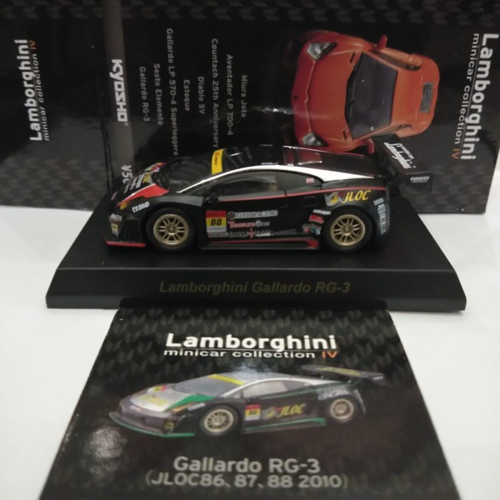 ✅New Kyosho Minicar 64 Lamborghini Gallardo Rg3 No 88 Bisa Gojek
