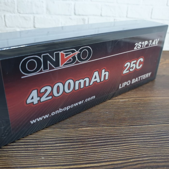 ✅New Hardcase Lipo 2S 7.4V 4200Mah 25C Onbo Power Diskon