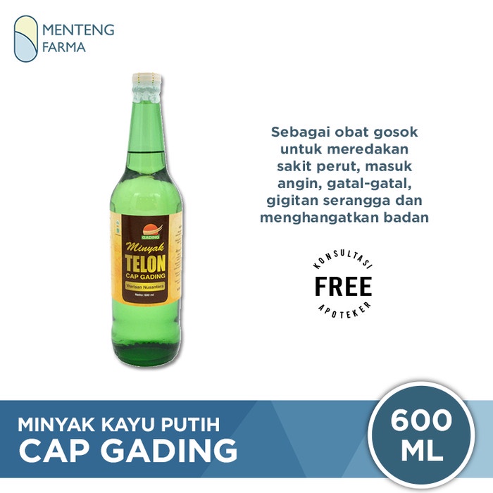 ✅New Ori Minyak Kayu Putih Cap Gading Botol 600 Ml - 100 Kayu Putih Asli Ambon Diskon